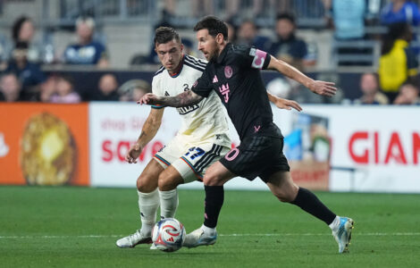 Messi has a goal and assist as Inter Miami plays the Union to a 2-2 draw